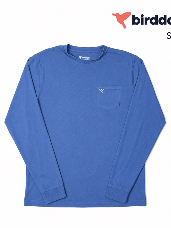 Birddogs Other - Birddogs Blue Long Sleeve Pocket Tee Men’s Large Stretch Cotton